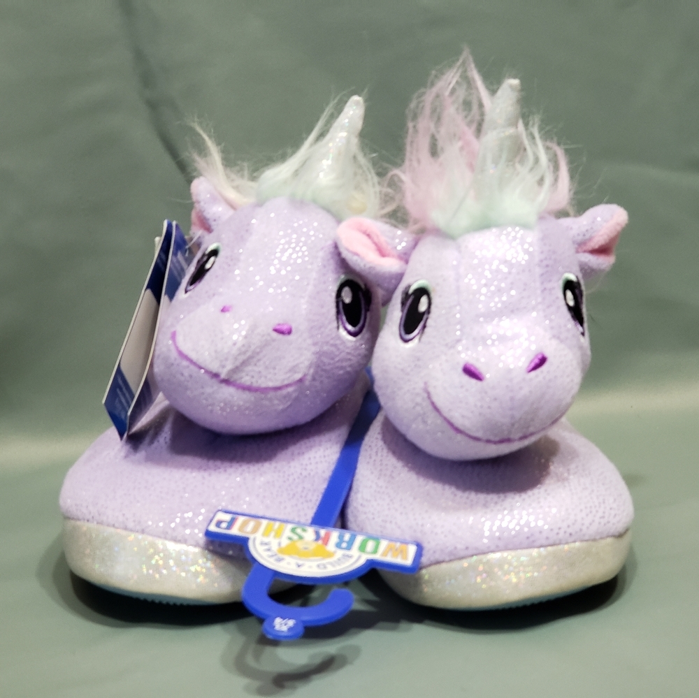 Build A Bear Workshop Unicorn Slippers, brand new, XL3/4